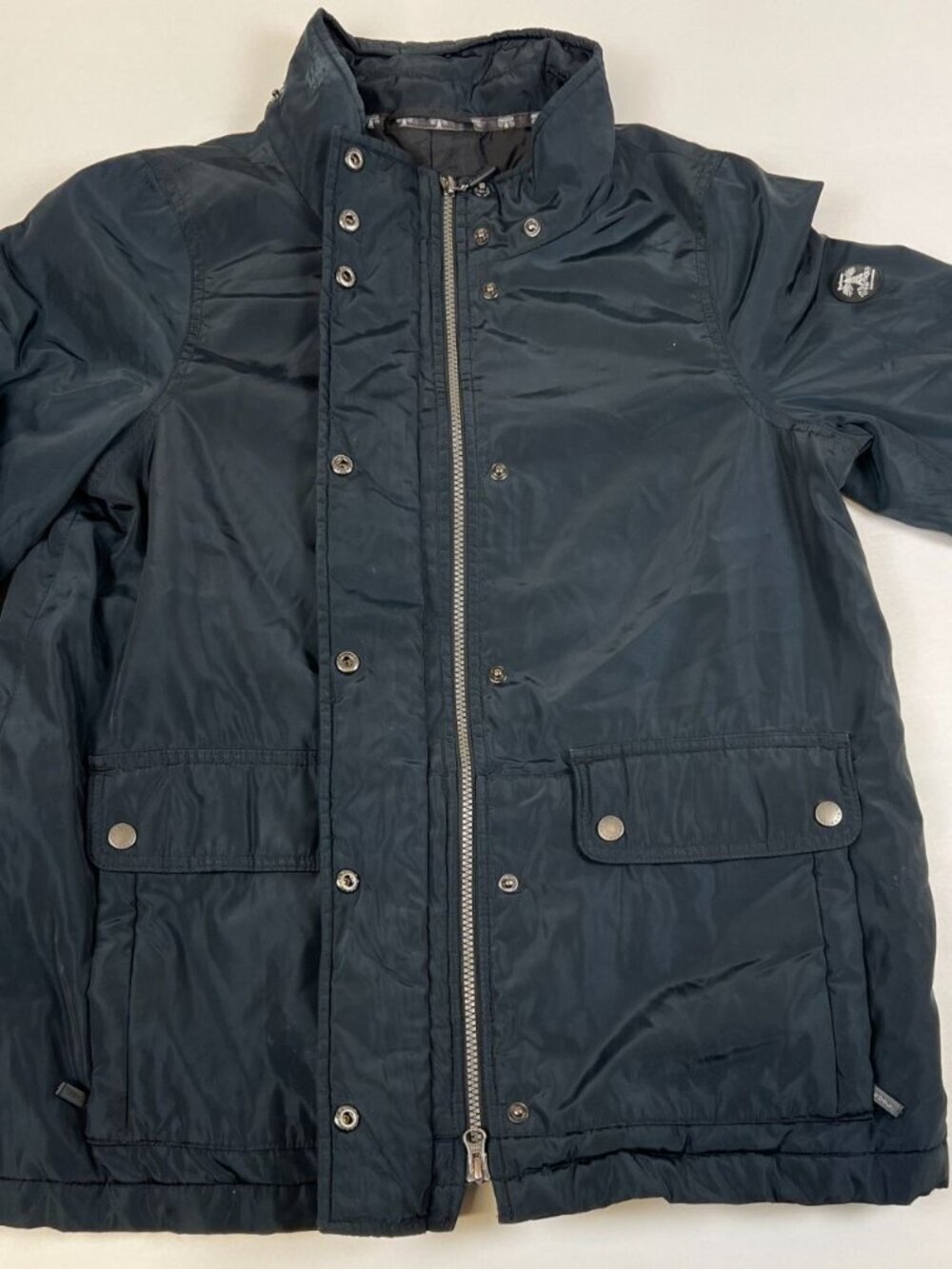 Barbour Women 8 Euro 38 Black Waterproof Breathable Quilted Lined Utility Jacket - Picture 2 of 13